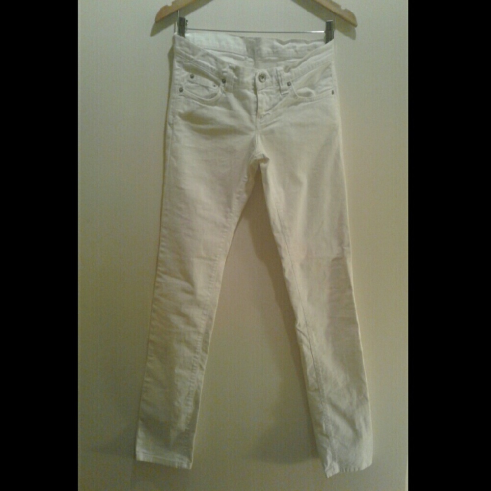 White Low Rise Jeans - Picture 2 of 6